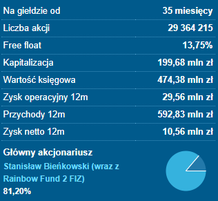 stelmet, kapitalizacja
