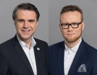 Grzegorz Brona - prezes zarządu, Maciej Kielek - wiceprezes ds. finansowych Creotech Instruments SA oraz Magdalena Izdebska z Noble Securities SA: Mamy nadzieję stać się jednym z polskich unicornów