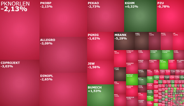medicalg, rainbow, ekipa, komentarz, akcje, indeksy,
