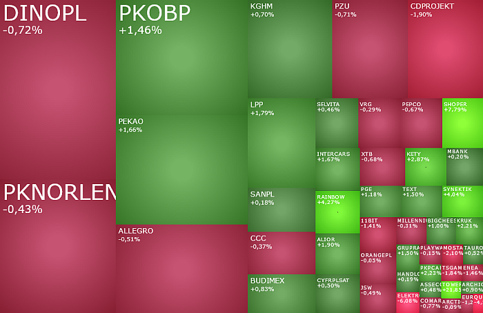 LPP, Shoper, Synektik, akcje, indeksy, kiepas