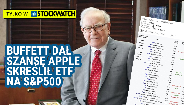 Warren Buffett dał szansę Apple i postawił krzyżyk na ETF-ie na S&P500