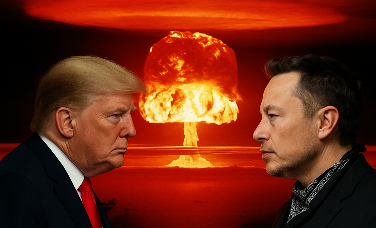 Trump, kontra, Musk, Polityczna, wojna, która, wstrząsnęła, rynkiem, kursem, Tesli