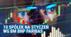 10 spółek na styczeń w portfelu BM BNP Paribas