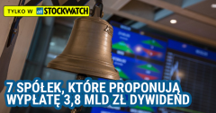 7 spółek z GPW zaproponowało dywidendy o wartości 3,8 mld zł