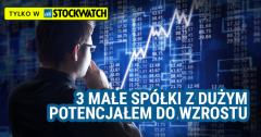 3 małe spółki z dużym potencjałem do wzrostu kursu akcji