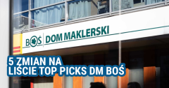 5 zmian na liście top picks DM BOŚ