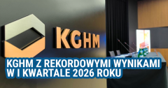 KGHM z rekordowym zyskiem w I kwartale 2026 – miedź i srebro robią swoje