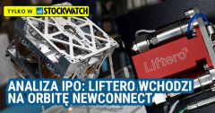 Liftero wchodzi na orbitę NewConnect. Napędy kosmiczne BOOSTER i IPO za 15,5 mln zł